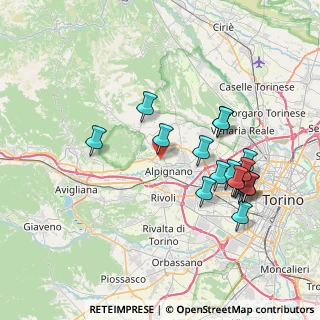 Mappa Via dei Ronchi, 10091 Torino TO, Italia (7.665)