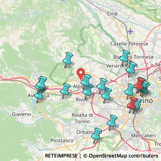 Mappa Via dei Ronchi, 10091 Torino TO, Italia (9.6415)