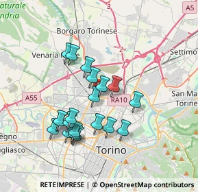 Mappa Via Orbetello, 10148 Torino TO, Italia (3.2375)