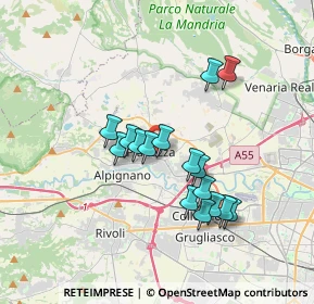 Mappa Via San Pancrazio, 10044 Pianezza TO, Italia (3.01188)