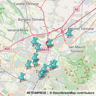 Mappa Via Guglielmo Reiss Romoli, 10155 Torino TO, Italia (4.19769)