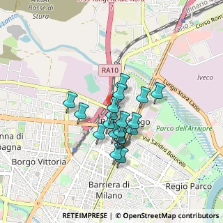 Mappa Via Guglielmo Reiss Romoli, 10155 Torino TO, Italia (0.618)
