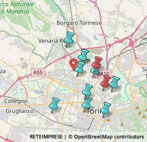 Mappa Corso Grosseto, 10151 Torino TO, Italia (3.09917)
