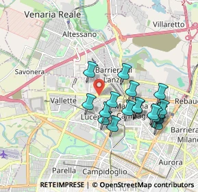 Mappa Corso Grosseto, 10151 Torino TO, Italia (1.71611)
