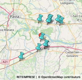 Mappa 27043 San Cipriano Po PV, Italia (6.14455)