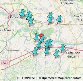 Mappa 27043 San Cipriano Po PV, Italia (6.78176)