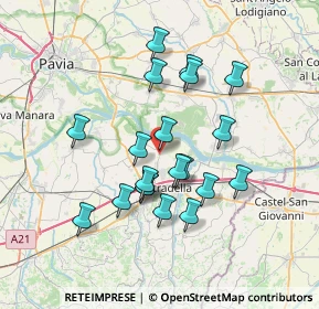 Mappa 27043 San Cipriano Po PV, Italia (6.3485)