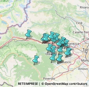 Mappa 10050 Vaie TO, Italia (10.5655)