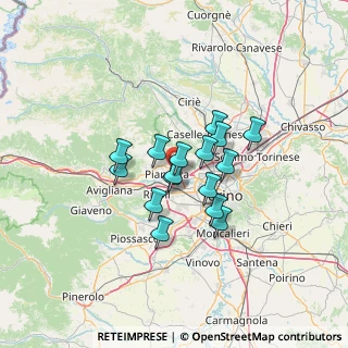 Mappa Via Cassagna, 10044 Pianezza TO, Italia (9.25438)