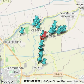 Mappa Via Volturno, 45100 Mardimago RO, Italia (1.44138)