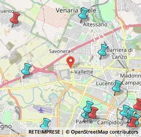 Mappa Via delle Vallette, 10151 Torino TO, Italia (3.6)