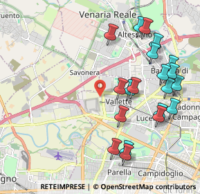 Mappa Via delle Vallette, 10151 Torino TO, Italia (2.285)