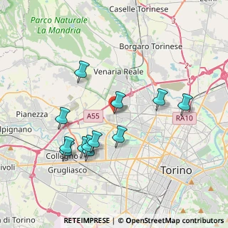 Mappa Via delle Vallette, 10151 Torino TO, Italia (3.7675)