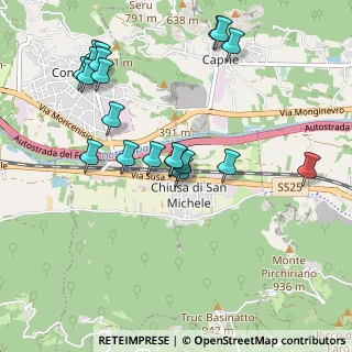 Mappa Via Ferruccio Cantore, 10050 Chiusa di San Michele TO, Italia (1.0585)