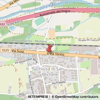Mappa Via Torino, 25, 10050 Chiusa di San Michele, Torino (Piemonte)
