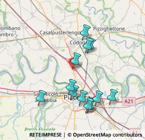 Mappa Via S. Bernardino, 26862 Guardamiglio LO, Italia (7.255)