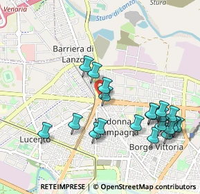 Mappa Corso Grosseto, 10100 Torino TO, Italia (1.0765)