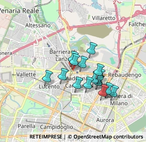 Mappa Corso Grosseto, 10100 Torino TO, Italia (1.33563)