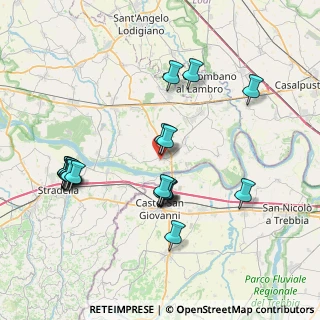 Mappa Via piemonte, 27017 Pieve Porto Morone PV, Italia (8.0035)