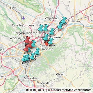 Mappa , 10099 San Mauro Torinese TO, Italia (6.32444)