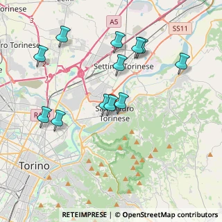 Mappa , 10099 San Mauro Torinese TO, Italia (3.93833)