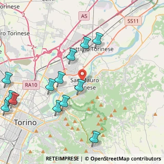 Mappa , 10099 San Mauro Torinese TO, Italia (5.07077)