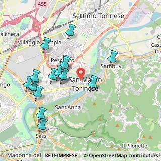 Mappa , 10099 San Mauro Torinese TO, Italia (2.01375)