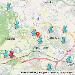 Mappa Via Ciriì, 10091 Alpignano TO, Italia (3.09583)