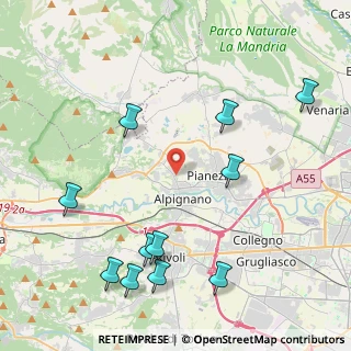 Mappa Via Ciriì, 10091 Alpignano TO, Italia (5.12455)