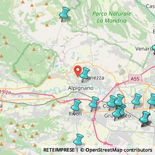 Mappa Via Ciriì, 10091 Alpignano TO, Italia (7.364)