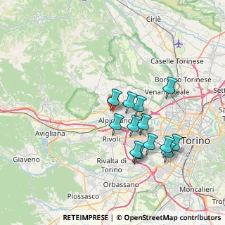 Mappa Via Ciriì, 10091 Alpignano TO, Italia (6.68923)