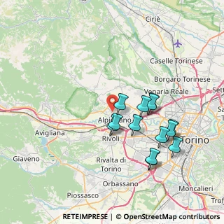 Mappa Via Ciriì, 10091 Alpignano TO, Italia (6.96385)