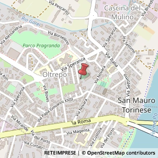 Mappa Via Speranza, 43, 10099 San Mauro Torinese, Torino (Piemonte)