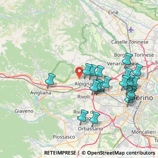 Mappa Via Susa, 10091 Alpignano TO, Italia (8.421)