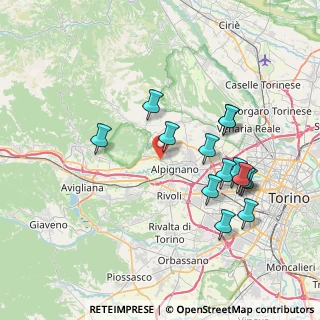 Mappa Via Susa, 10091 Alpignano TO, Italia (7.49571)