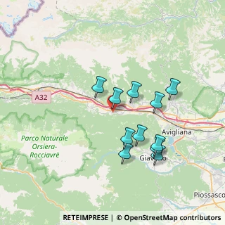 Mappa Via Rocciamelone, 10050 Sant'Antonino di Susa TO, Italia (6.55364)