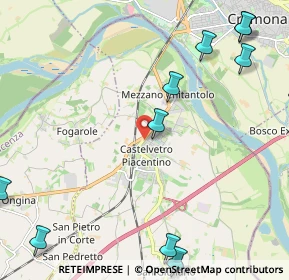 Mappa Via Sandro Pertini, 29010 Castelvetro Piacentino PC, Italia (3.1975)