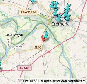 Mappa Via Sandro Pertini, 29010 Castelvetro Piacentino PC, Italia (5.34091)