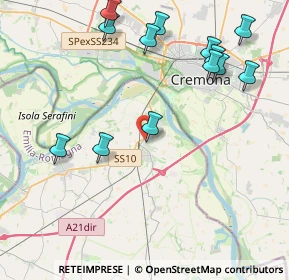 Mappa Via Sandro Pertini, 29010 Castelvetro Piacentino PC, Italia (4.80538)