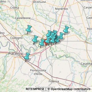 Mappa Via Croce Rossa Italiana, 29010 Castelvetro Piacentino PC, Italia (8.13467)