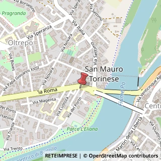 Mappa Via Roma, 3, 10099 San Mauro Torinese, Torino (Piemonte)