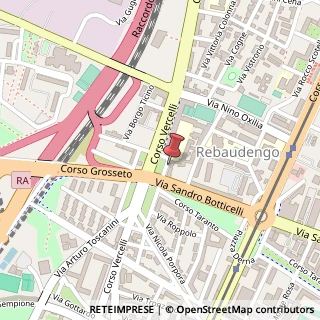 Mappa Piazza Conti di Rebaudengo, 18, 10155 Torino, Torino (Piemonte)