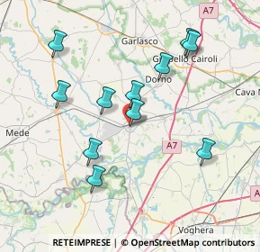 Mappa Via Guglielmo Marconi, 27039 Sannazzaro de' Burgondi PV, Italia (7.34273)