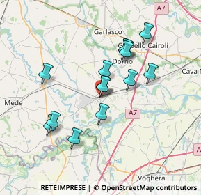 Mappa Via Guglielmo Marconi, 27039 Sannazzaro de' Burgondi PV, Italia (6.23214)