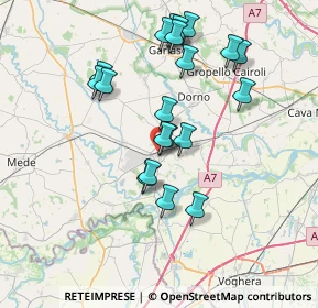 Mappa Via Guglielmo Marconi, 27039 Sannazzaro de' Burgondi PV, Italia (7.0475)