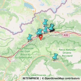 Mappa Via Valets, 10050 Chiomonte TO, Italia (5.04818)