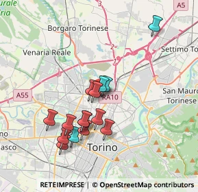 Mappa Via Bibiana, 10100 Torino TO, Italia (3.28867)