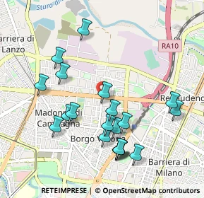 Mappa Via Bibiana, 10100 Torino TO, Italia (1.0005)
