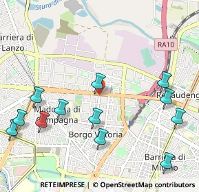 Mappa Via Bibiana, 10100 Torino TO, Italia (1.27833)