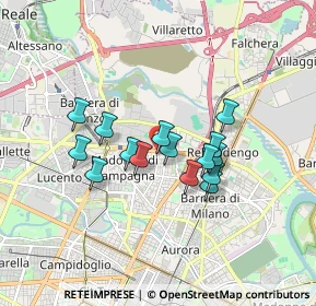 Mappa Via Bibiana, 10100 Torino TO, Italia (1.32267)
